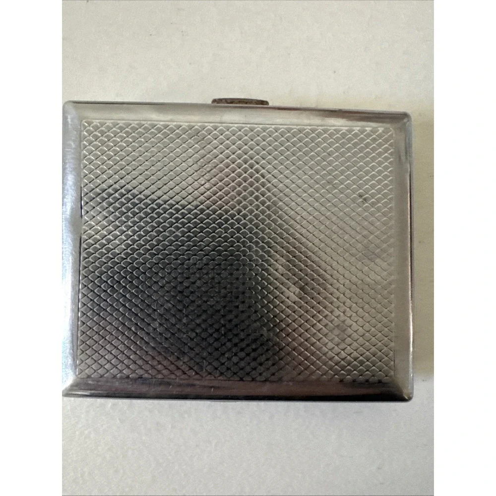 Vintage Motorcyle Chopper Silvertone Cigarette Holder 4x3.5x3/4